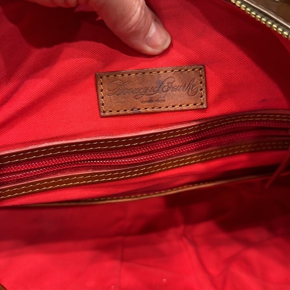 Dooney & Bourke Brown Patent Leather Large Handbag Bag - Picture 13 of 14